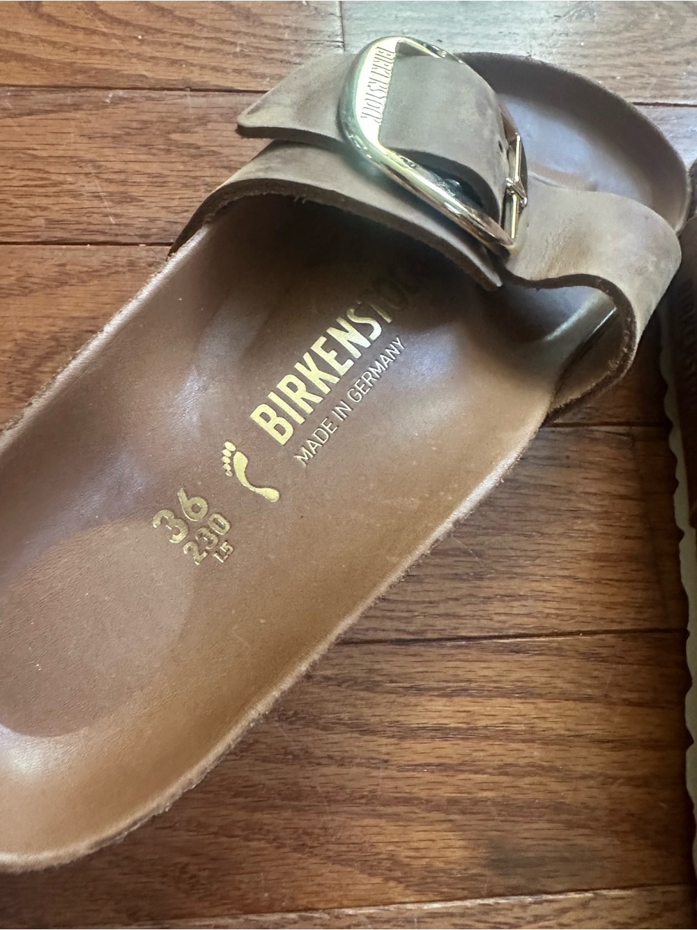 Brown Birkenstock Madrid Big Buckle Sandals size 36 - Picture 3 of 7
